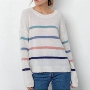 Rails Perci Seaside Stripe Knit Sweater S Wool Alpaca Blend Preppy Quiet Luxury
